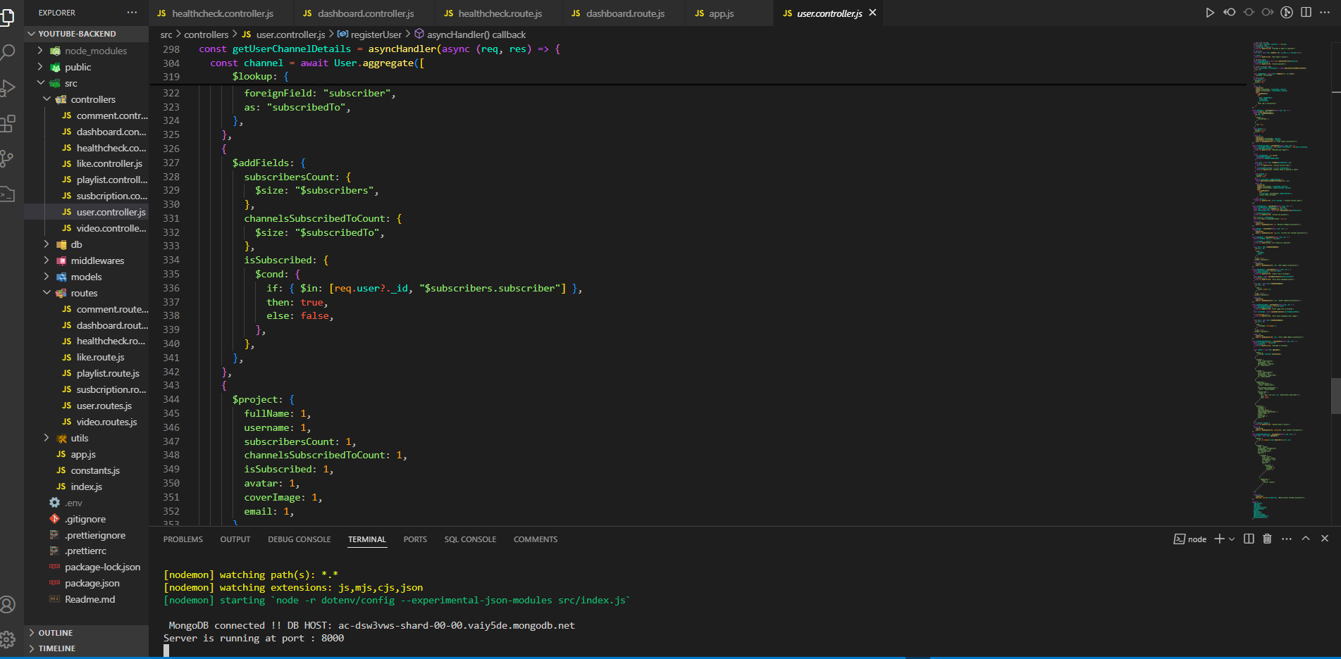 YouTube Backend Clone
